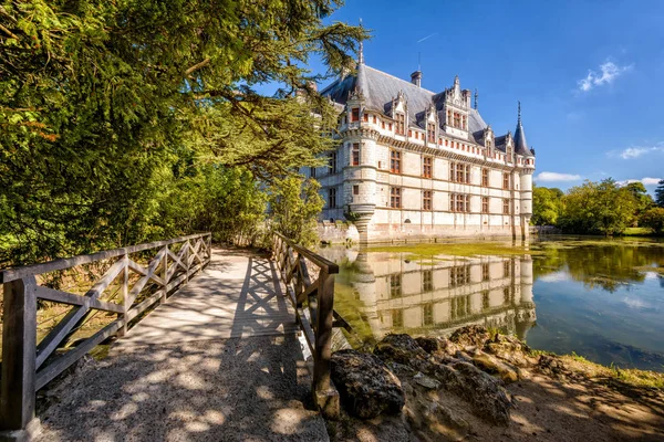 Castle chateau de Azay-le-Rideau, France — 图库照片