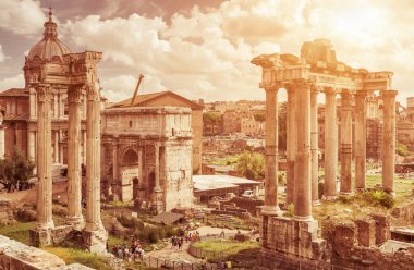 Roma 'daki Roma forumunun kalıntıları, İtalya