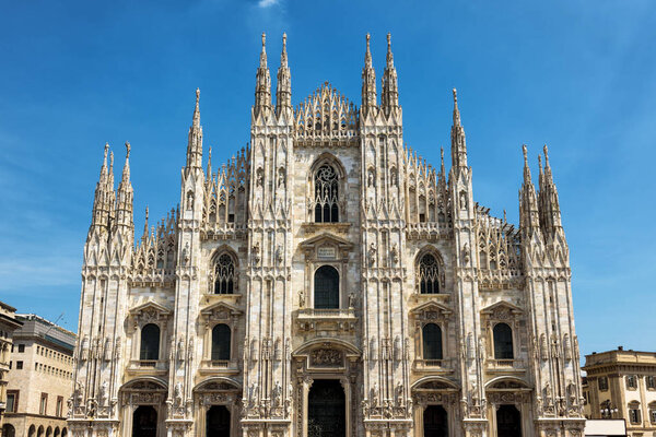 Знаменитый Миланский собор (Duomo di Milano) в Милане, Италия
