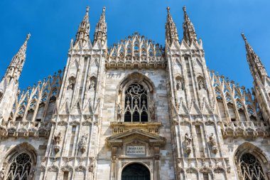 Ünlü Milan Katedrali Duomo, Milan, İtalya