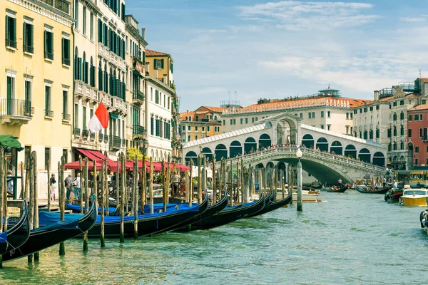 Gran canal en Venecia, Italia — Foto de Stock