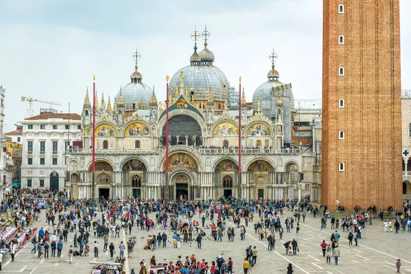 Basilica di San Marco v Benátkách, Itálie — Stock fotografie