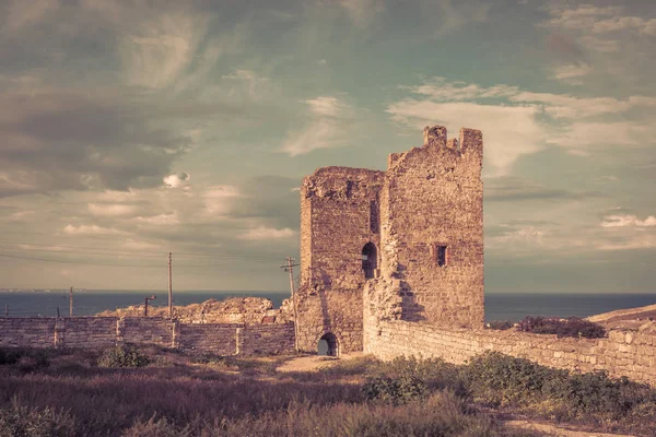 Antica fortezza genovese in Crimea — Foto Stock