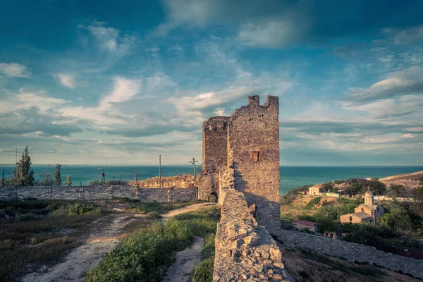 Antica fortezza genovese in Crimea — Foto Stock