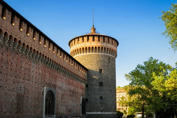 Sforza Castel i Milano, Italien — Stockfoto