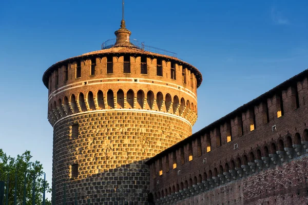 Sforza Castel en Milán, Italia —  Fotos de Stock