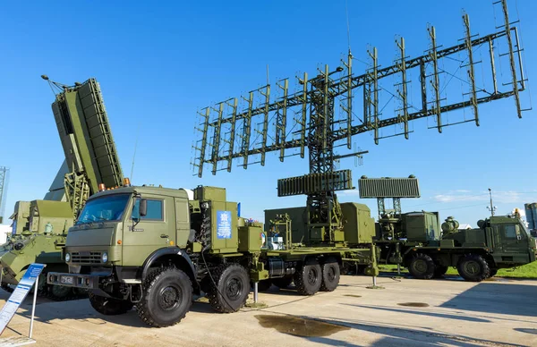 Russian mobile radar stations at MAKS-2017 — Stock Photo, Image