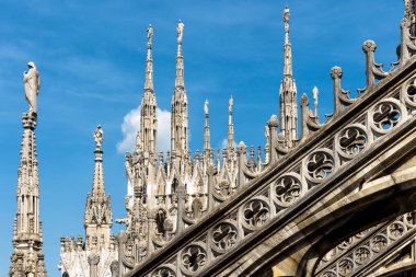 Milano Katedrali'ne çatısı 