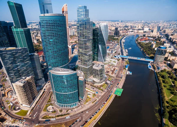 Vista aérea de Moscou-Cidade — Fotografia de Stock