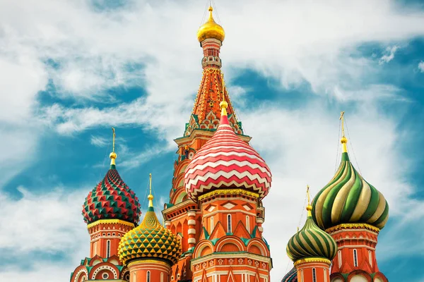 Saint Basil`s Cathedral in Moscow — Stock Photo, Image