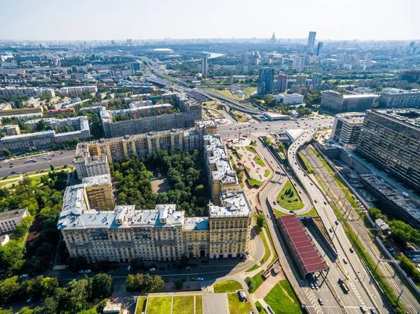 Вид з повітря на Москву — стокове фото
