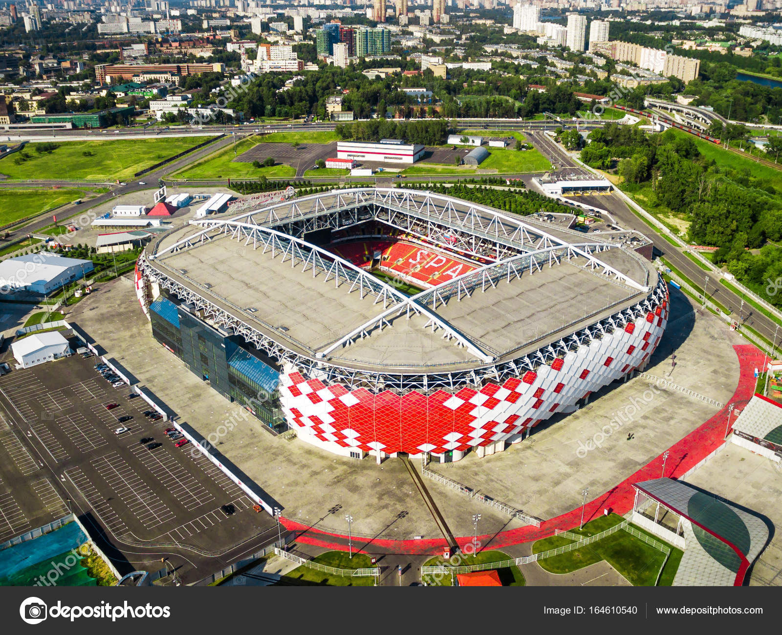 Otkritie Arena Spartak Stadium in Moscow Editorial Photography