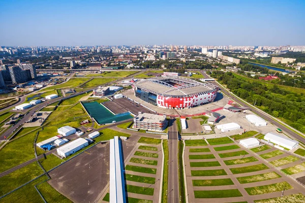 Flygfoto över Spartak Stadium i Moskva — Stockfoto