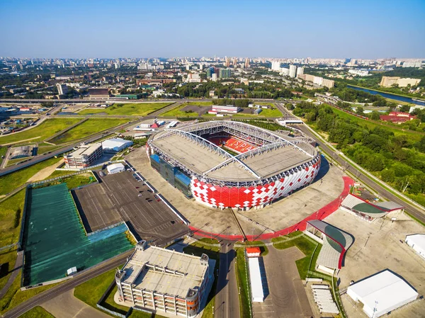 Widok na stadion Spartak w Moskwie — Zdjęcie stockowe