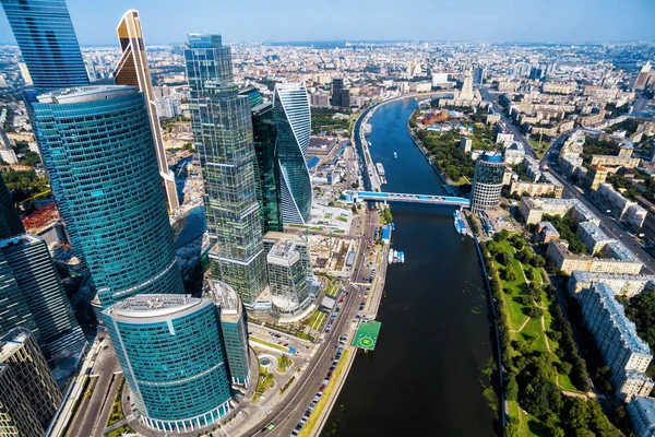 Vista aérea do centro de Moscou — Fotografia de Stock