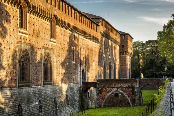 Sforza Castel a Milano, Italia — Foto Stock