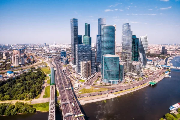 Vista aérea de Moscou, Rússia — Fotografia de Stock