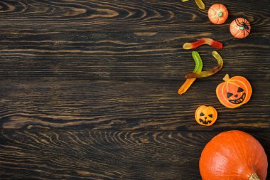 Cadılar Bayramı tatil arka plan ile kabak