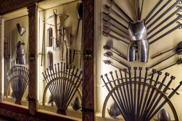 Średniowiecznej broni w Pałacu Dożów, Venice — Zdjęcie stockowe