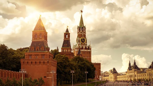 Moskova Kremlin kırmızı kare, Rusya Federasyonu — Stok fotoğraf