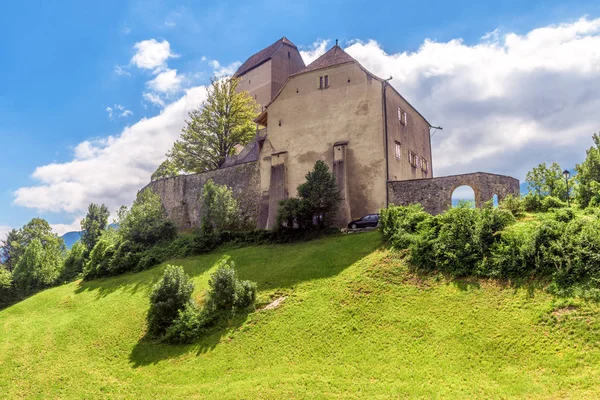 Zamek Sarganów w kantonie St Gallen, Szwajcaria. Ten średniowieczny c — Zdjęcie stockowe