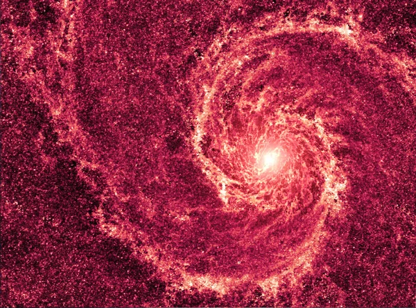 Galaxia en el primer plano del universo. Espacio remolino fondo. Espiral g —  Fotos de Stock