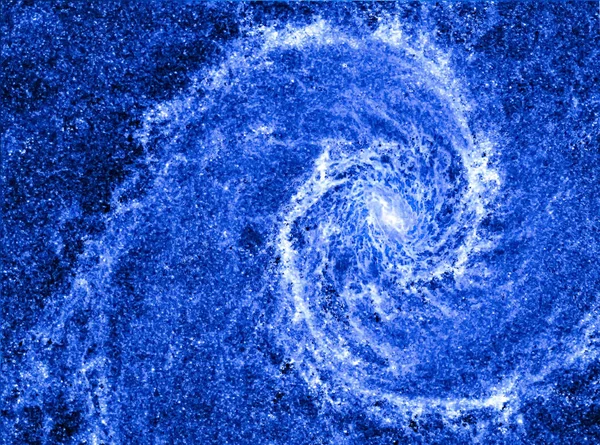 La galaxie spirale dans l'univers. Fond tourbillon de l'espace . — Photo