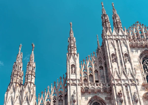 Milan Cathedral (Duomo di Milano) detail, Italy. It is top landm — Stock Photo, Image