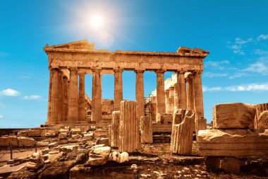 Atina, Yunanistan 'da Parthenon' da. Bu bir dönüm noktası.