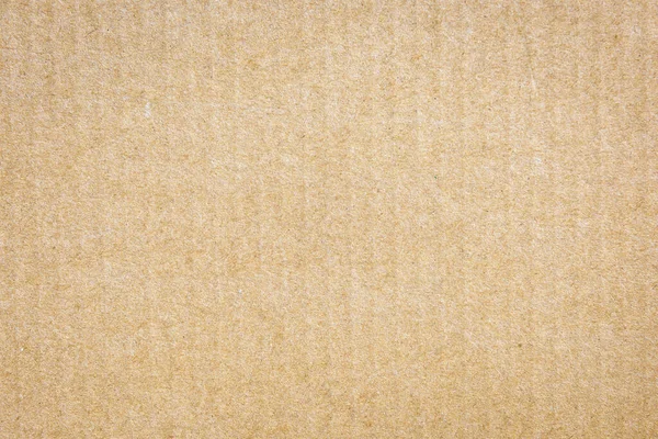 Paper cardboard background. Natural corrugated carton sheet. Kraft cardboard texture with vertical stripes. Seamless light brown paperboard for background or backdrop.