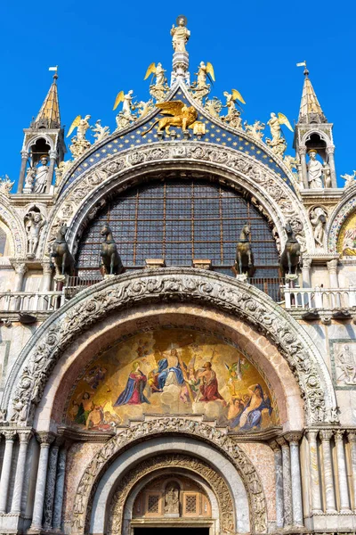 Mark Basilica Venice Italy Famous Saint Mark Cathedral Top Tourist — Φωτογραφία Αρχείου