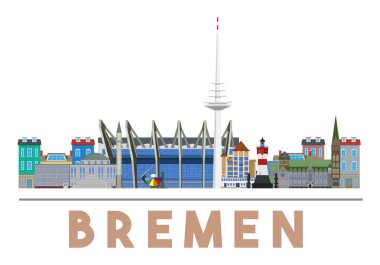 Bremen yerlerinden manzarası