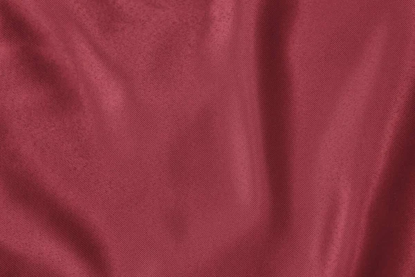 Dark red colored Background of soft draped fabric — Stock Photo, Image