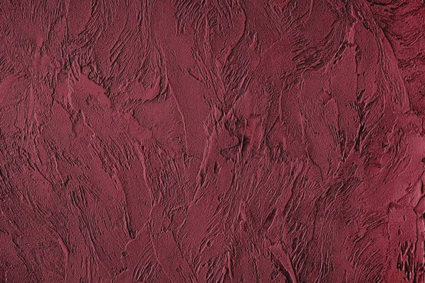 Ciemnoczerwony kolor niski kontrast Betonowe teksturowane tło z — Zdjęcie stockowe