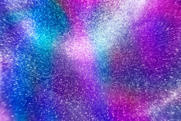 Neon regenboog glitter glinsterende magische bokeh achtergrond — Stockfoto