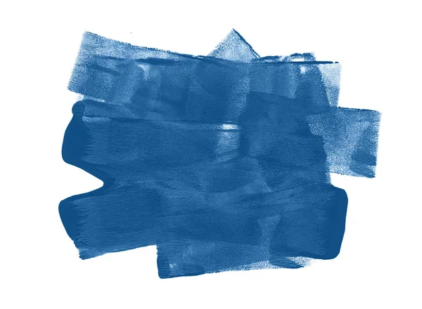 Абстрактный синий штрих изолирован на белом — стоковое фото