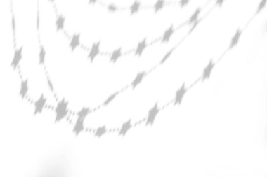 Beyaz bir duvara organik gölge düşür