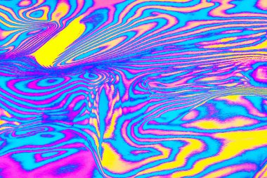 neon renkli psikedelik floresan çizgili zebra desenli arka plan
