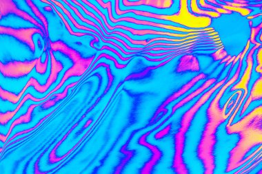 neon renkli psikedelik floresan çizgili zebra desenli arka plan