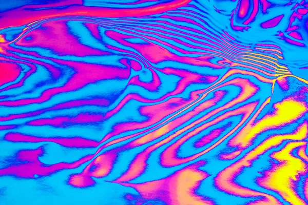 Neon barevné psychedelické fluorescenční pruhované zebra texturované pozadí — Stock fotografie