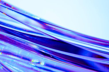 Soyut bulanık neon naneli ve mavi dalgalı arkaplan