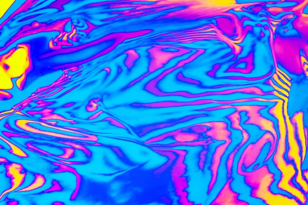 Neon gekleurde psychedelische fluorescerende gestreepte zebra textuur achtergrond — Stockfoto