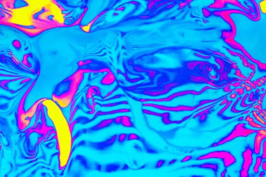 neon renkli psikedelik floresan çizgili zebra desenli arka plan