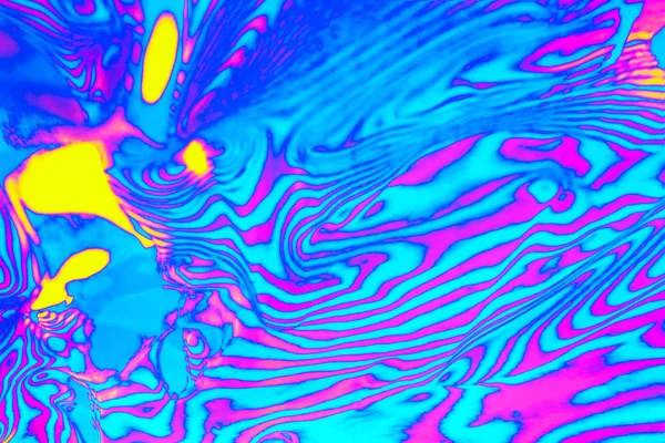 Neon gekleurde psychedelische fluorescerende gestreepte zebra textuur achtergrond — Stockfoto