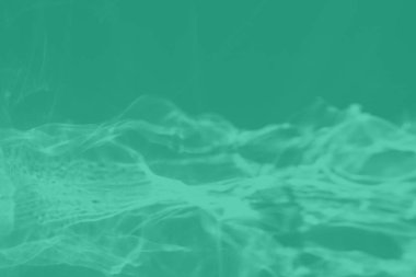 Işık ve gölgeli yakıcı efektli naneli, soyut arkaplan. Işık camdan geçer. 2020 yıllık renk eğilimi