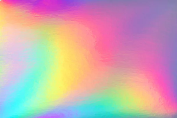 80年代流行的彩虹全息图背景 紫罗兰色 粉色和薄荷色的模糊纹理 — 图库照片