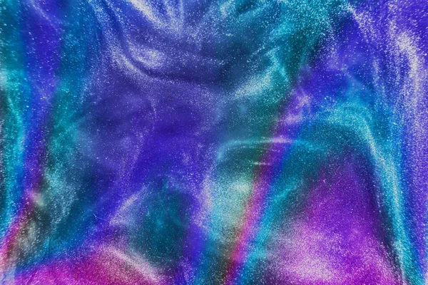 Las Partículas Brillo Color Arco Iris Neón Abstracto Fluyen Con —  Fotos de Stock