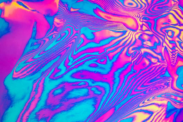Abstraktní Trendy Neonové Barevné Psychedelické Fluorescenční Pruhované Zebra Texturované Neonové — Stock fotografie
