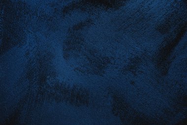 Zarif lacivert lacivert beton, pürüzlü ve düzensiz özgeçmişli, soğuk grunge dokusuna sahip. 2020 renk eğilimi. Sanat Sert Biçimlendirilmiş Doku 