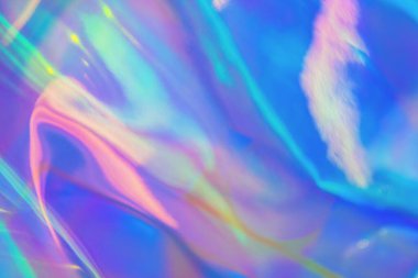 Mor, pembe ve nane renginde bulanık doku. 80 'ler tarzında soyut bir holografik arka plan. Sentetik dalga. Buhar dalgası stili. Retrowave, retro futurism, webpunk